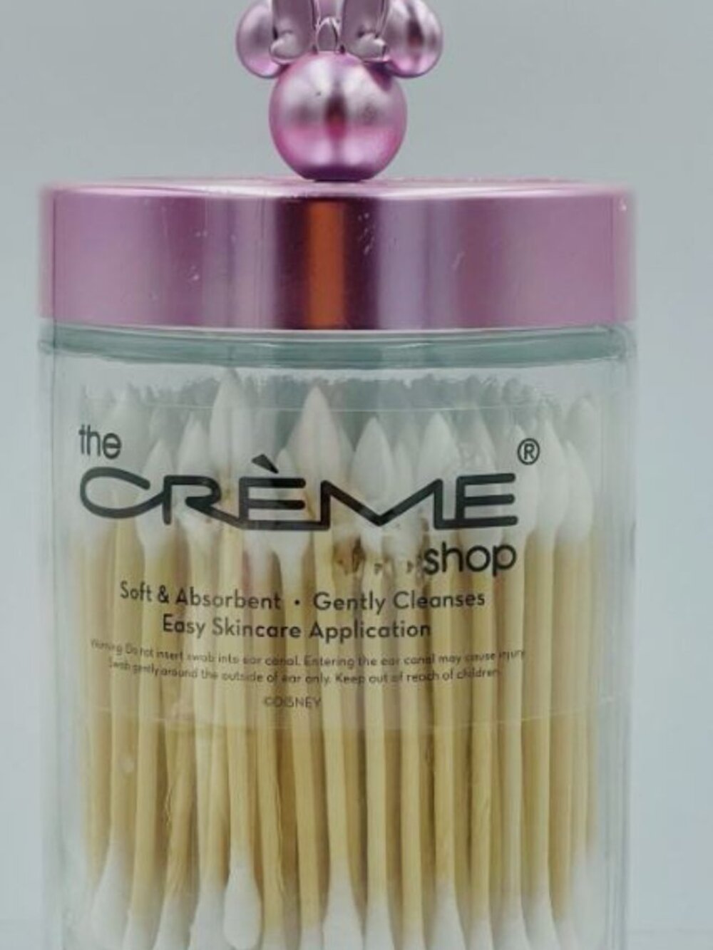 The Creme Shop Minnie Mouse Disney Chic Reusable Jar 180 Precision Cotton Swabs - Picture 3 of 4